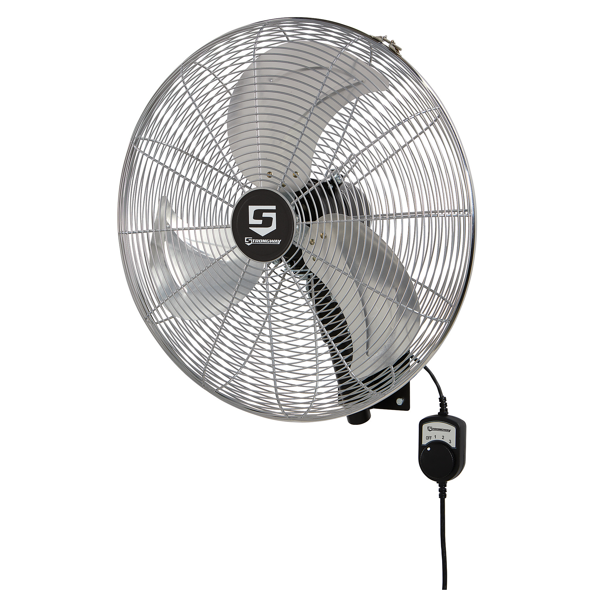 Strongway 20in. Oscillating Wall-Mount Fan, 3600 CFM, 3 Speeds